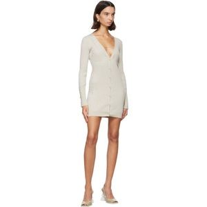 JACQUEMUS Le Cardigan Lauris Light Grey